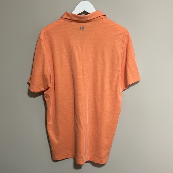 TRAVIS MATHEW ADULT SWIMMING Polo HEATHER AUTUMN SUNSET Sz L - Picture 8 of 11